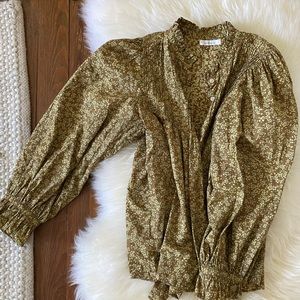 DOEN HATTIE TOP -- GOLD WINTER MEADOW